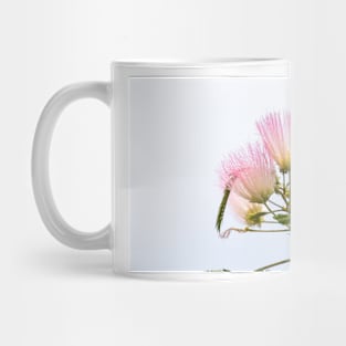 Pink Floral Mimosa Blooms Mug